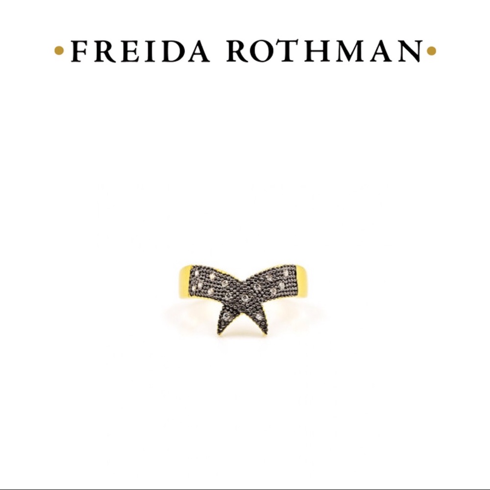 Freida Rothman Indigo Armour Pointed Ring